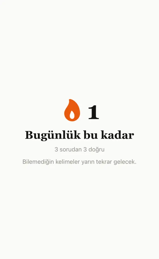 Bugünlük bu kadar: bir günlük seri